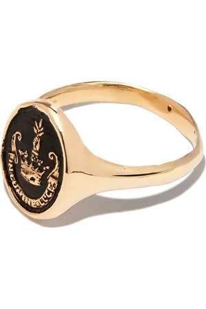 Pyrrha Anillo con sello Inspiration en oro amarillo de 14kt
