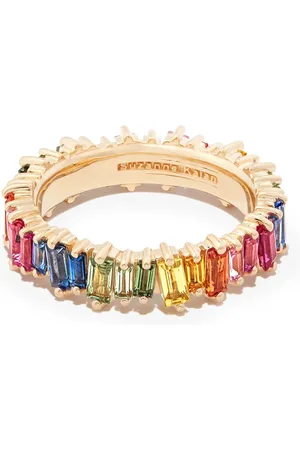 Suzanne Kalan Anillo en oro amarillo de 18kt con zafiro