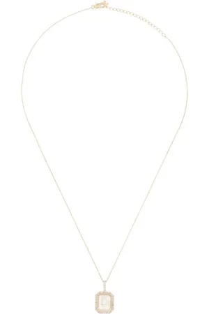 Mateo Collar con dije D en oro amarillo de 14kt con diamantes