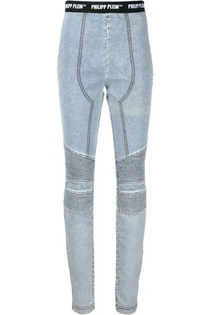 Philipp Plein Leggins con logo en la pretina
