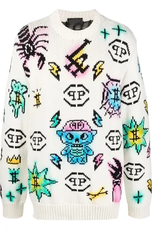 Philipp Plein Suéter tejido Tattoo Monogram