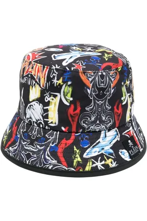 Philipp Plein Gorro de pescador con estampado gráfico
