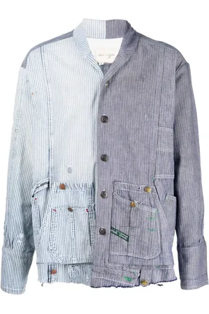 GREG LAUREN Camisa con diseño patchwork