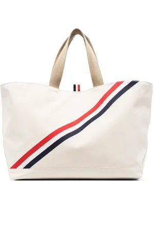 Thom Browne Tote con rayas RWB