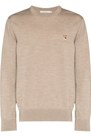Maison Kitsuné Suéter con cuello redondo