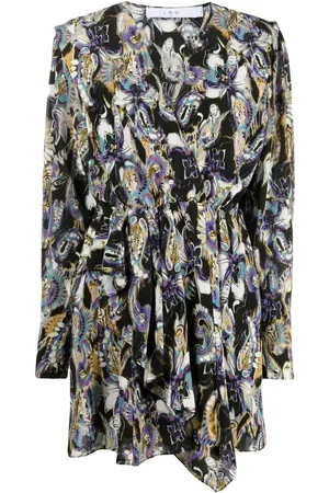 IRO Vestido camisero con estampado gráfico