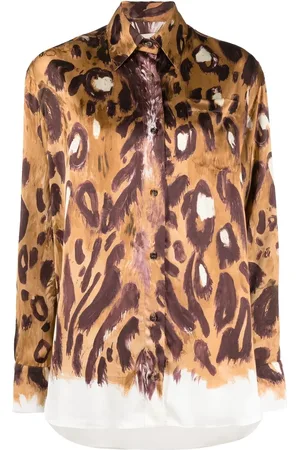 Marni Camisa con estampado de leopardo