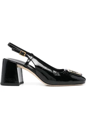 Tory Burch Zapatillas con placa del logo y tacón de 70mm