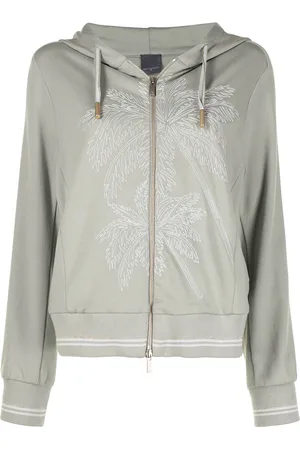 LORENA ANTONIAZZI Hoodie con bordado de palmeras
