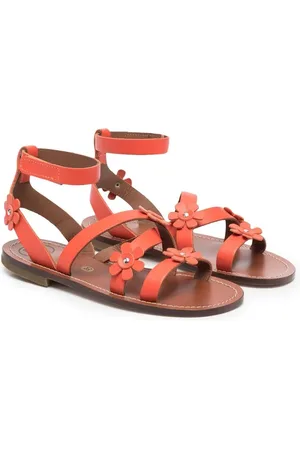 PèPè Sandalias Rouge con apliques florales