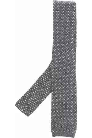 Brunello Cucinelli Hombre Pajaritas - Corbata tejida de cachemira