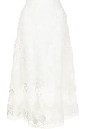 ERMANNO SCERVINO Falda midi con motivo de encaje