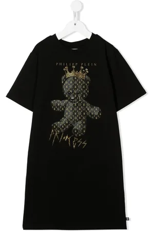 Philipp Plein Vestido estilo playera con motivo Teddy Bear
