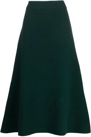 Jil Sander Falda midi acampanada