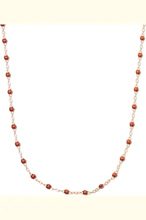 GIGI CLOZEAU Collar Gigi Classic en oro rosa de 18kt con cuentas