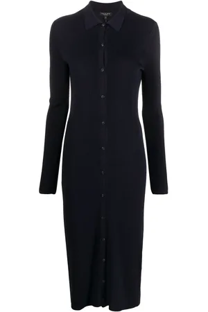 RAG&BONE Vestido camisero con motivo de espiga