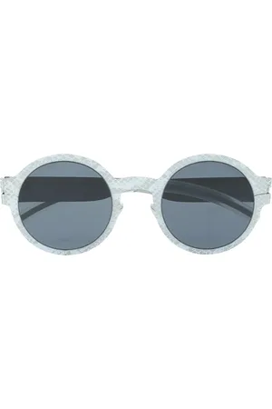 MYKITA Lentes de sol con armazón redonda estampada de serpiente