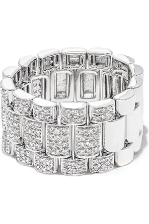 Shay Anillo en oro blanco de 18kt con diamantes