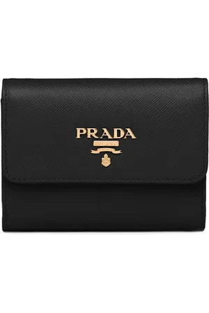 Prada Cartera con placa del logo