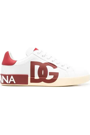 Dolce & Gabbana Tenis con agujetas y logo estampado