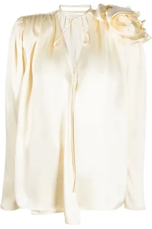 MAGDA BUTRYM Blusa de seda drapeada