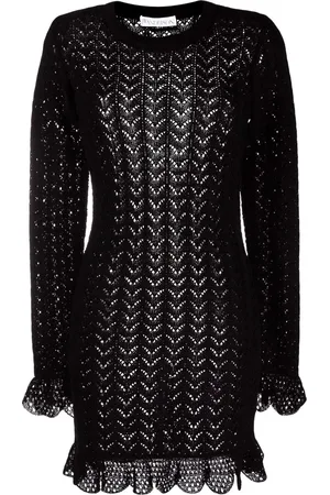 J.W.Anderson Vestido tejido con borde festoneado