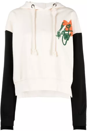 J.W.Anderson Hoodie con bordado floral
