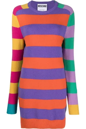 Moschino Vestido estilo suéter a rayas