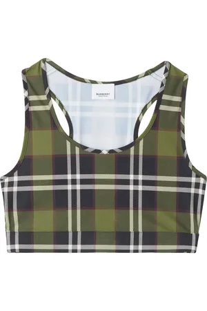Burberry Top corto con motivo Vintage Check