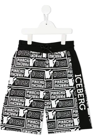 Iceberg Shorts con cordones en la pretina y logo estampado