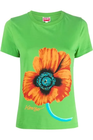 Kenzo Playera con amapola estampada