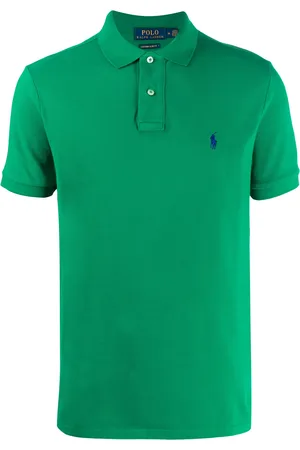 Ralph Lauren Playera tipo polo de piqué