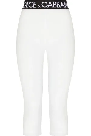Dolce & Gabbana Leggins capri con logo en la pretina