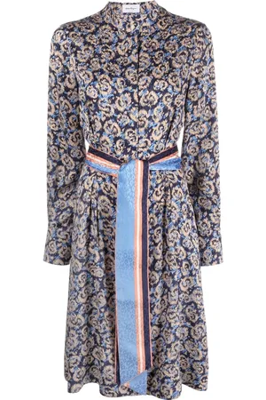 Salvatore Ferragamo Vestido con estampado gráfico