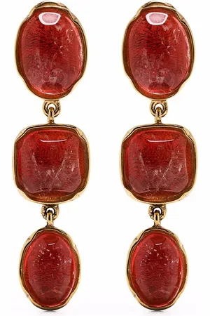 Goossens Aretes de clip con cabujones