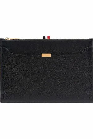 Thom Browne Bolsa de mano con cierre pequeña