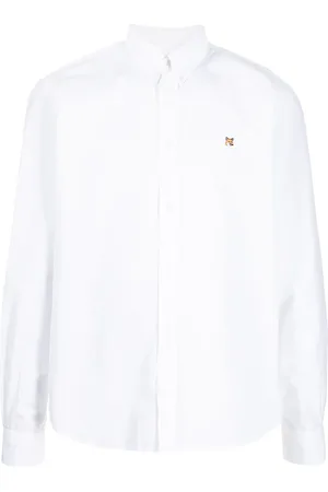Maison Kitsuné Playera tipo polo con logo bordado