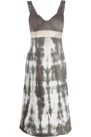 Prada Vestido estilo bustier efecto tie dye 2000