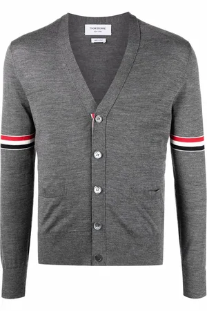 Thom Browne Cárdigan con detalle de rayas RWB