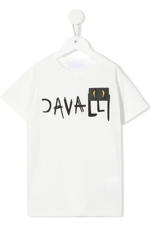 Roberto Cavalli Playera con logo estampado