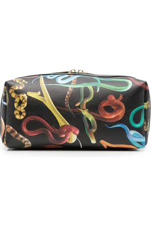 SELETTI Neceser con estampado de serpiente