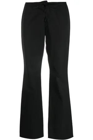 Prada Pantalones bootcut con cordones 1990