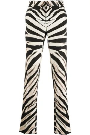 Roberto Cavalli Pantalones slim con estampado de cebra