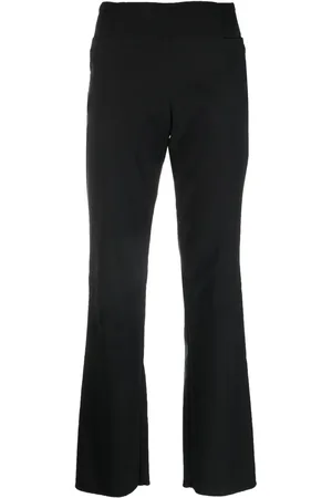 Gucci Pantalones rectos con hebilla lateral 2000