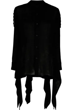 YOHJI YAMAMOTO Camisa con dobladillo asimétrico