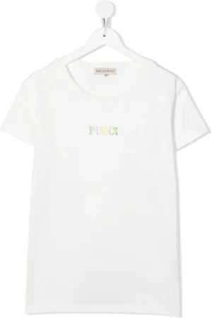 PUCCI Junior Playera con logo estampado
