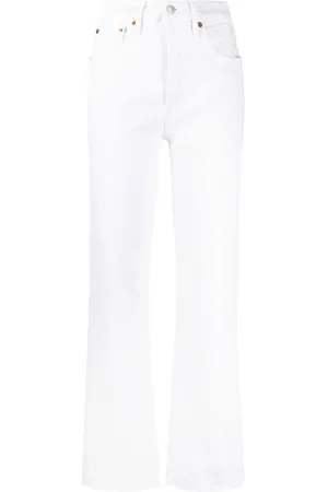 RE/DONE Jeans rectos de tiro alto