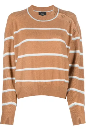 RAG&BONE Suéter de cachemira con rayas estampadas
