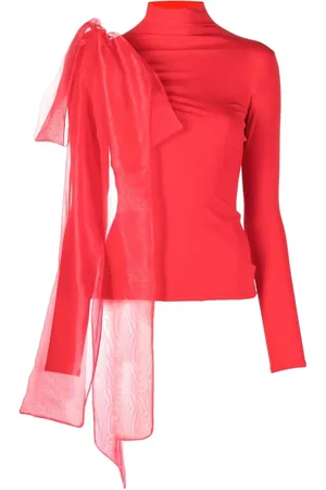 Atu Body Couture Top con cuello de tortuga y detalle de moño