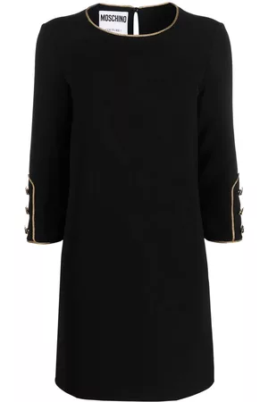 Moschino Vestido corto con ribete en contraste